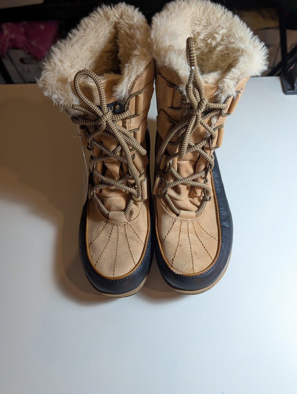 JBU By Jambu 8M Maldive Women’s Tan Faux-Fur Lined Winter Boot NWT